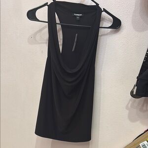 Express Black Asymmetrical Sleeveless Tank Top Size Small